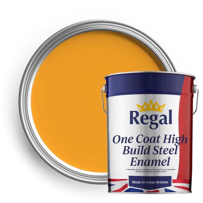 One Coat High Build Steel Enamel Paint 20l JCB Yellow