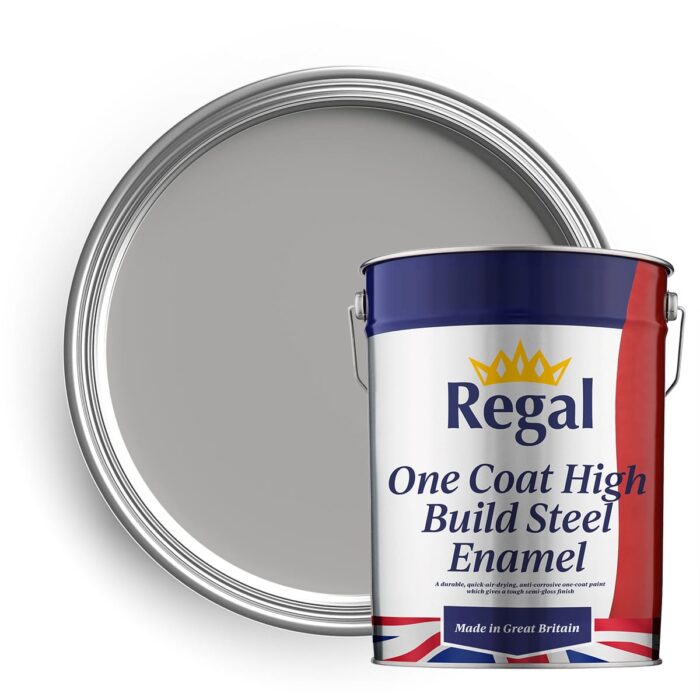 One Coat High Build Steel Enamel Paint 20l Light Grey