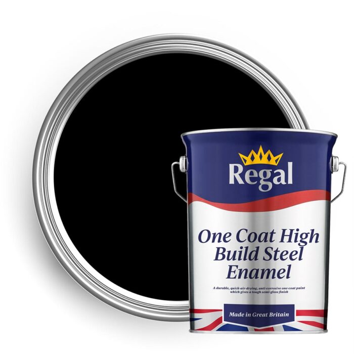 One Coat High Build Steel Enamel Paint 5l Black