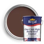 One Coat High Build Steel Enamel Paint 5l Chocolate Brown