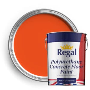 Polyurethane Concrete Floor Paint 20L Bright Orange