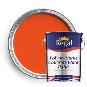 Polyurethane Concrete Floor Paint 5L Bright Orange