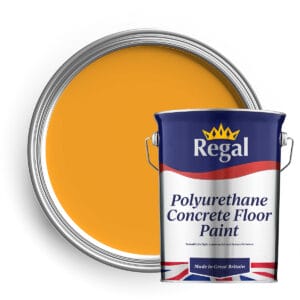 Polyurethane Concrete Floor Paint 5L JCB Yellow