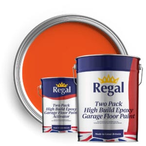Two-Pack High Build Epoxy Garage Floor Paint 20l Bright Orange