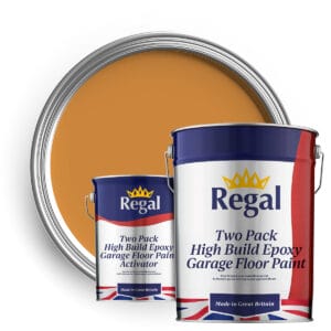 Two-Pack High Build Epoxy Garage Floor Paint 5l Caterpillar Yellow