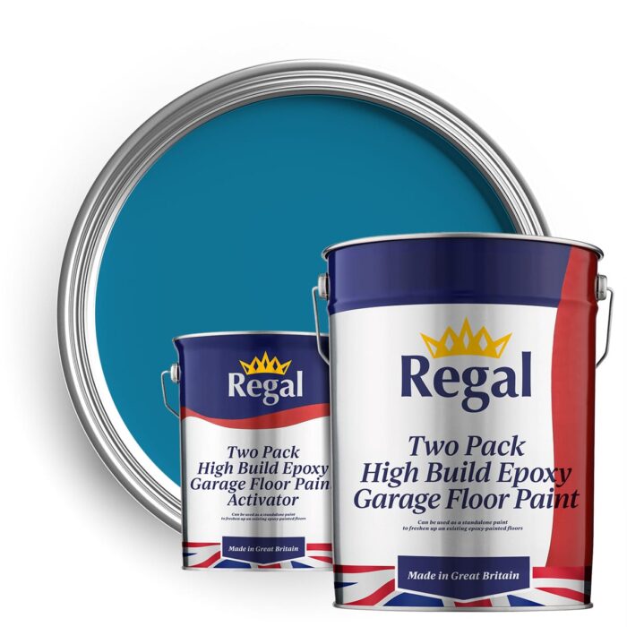Two-Pack High Build Epoxy Garage Floor Paint 20l Cornflower Blue