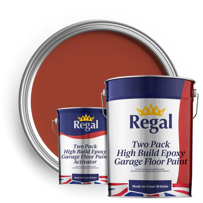 Two-Pack High Build Epoxy Garage Floor Paint 20l Red Oxide