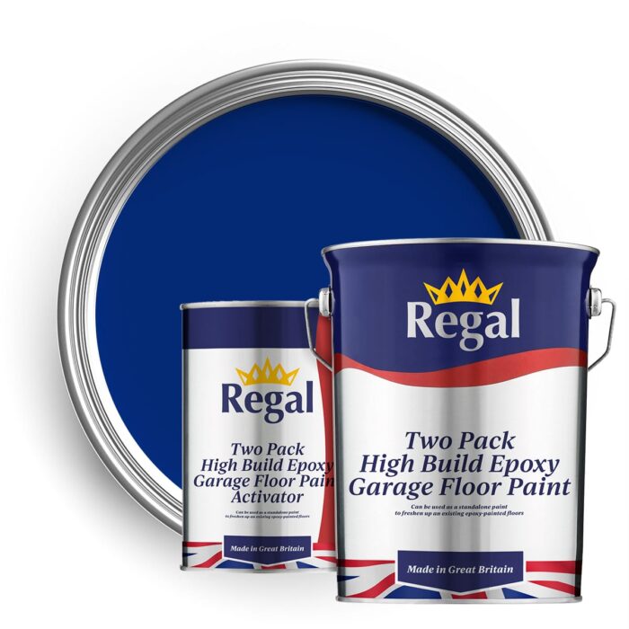 Two-Pack High Build Epoxy Garage Floor Paint 5l Ford Tractor Blue