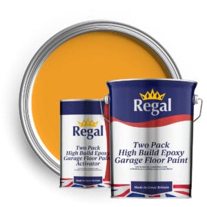 Two-Pack High Build Epoxy Garage Floor Paint 5l JCB Yellow