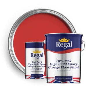 Two-Pack High Build Epoxy Garage Floor Paint 5l Post Office Red