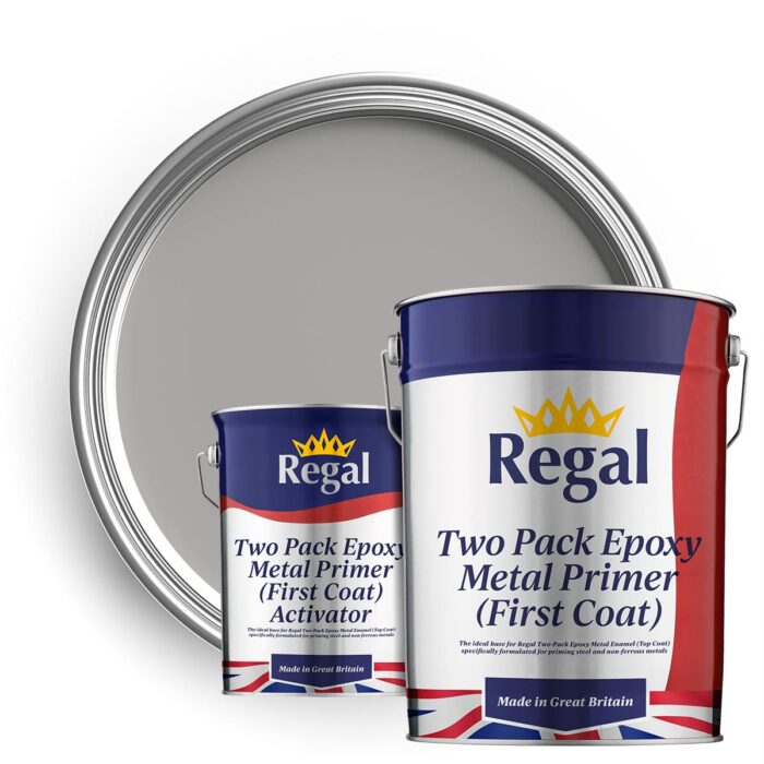 Two-Pack Epoxy Metal Primer First Coat 20L - 5L activator LIGHT GREY