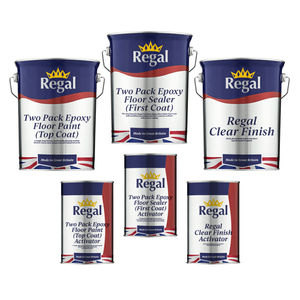 Two Pack Epoxy Floor Paint Bundle 5 Litres Regal Paints