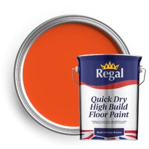 Quick Dry High Build Floor Paint 5l Bright Orange
