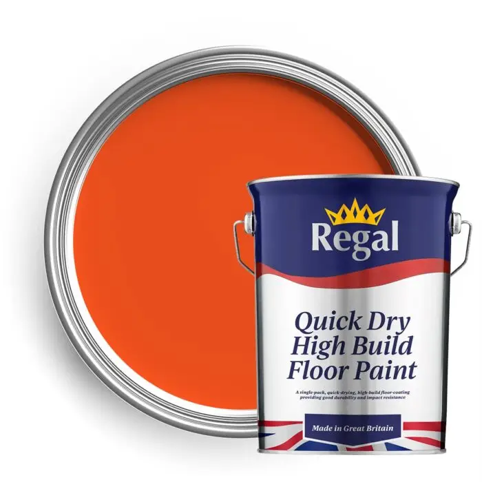 Quick Dry High Build Floor Paint 5l Bright Orange