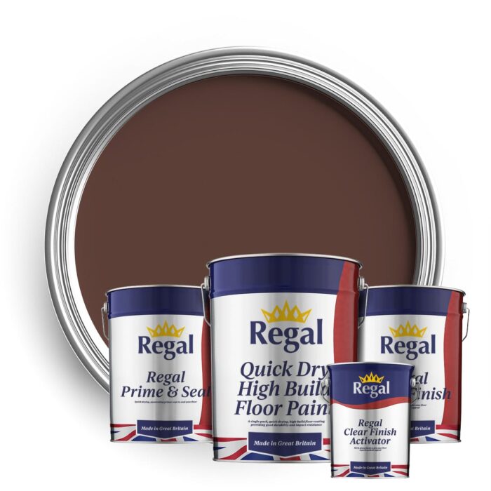 Single Pack Floor Paint Bundle 20L Chocolate Brown