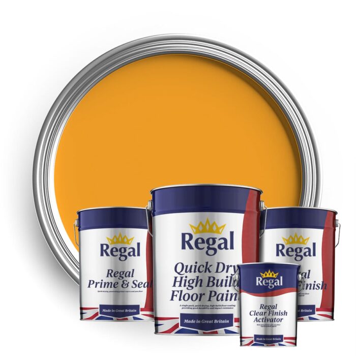 Single Pack Floor Paint Bundle 20L JCB Yellow Bundle