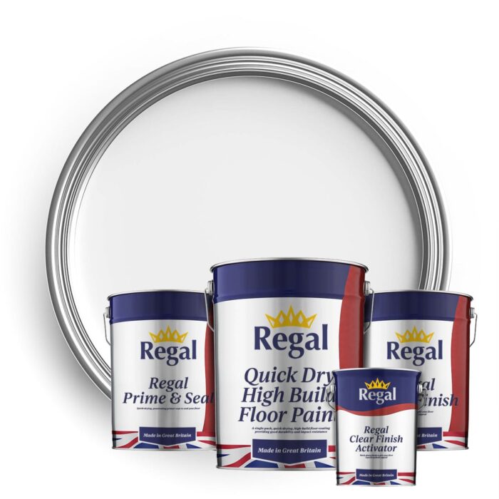 Single Pack Floor Paint Bundle 20L White