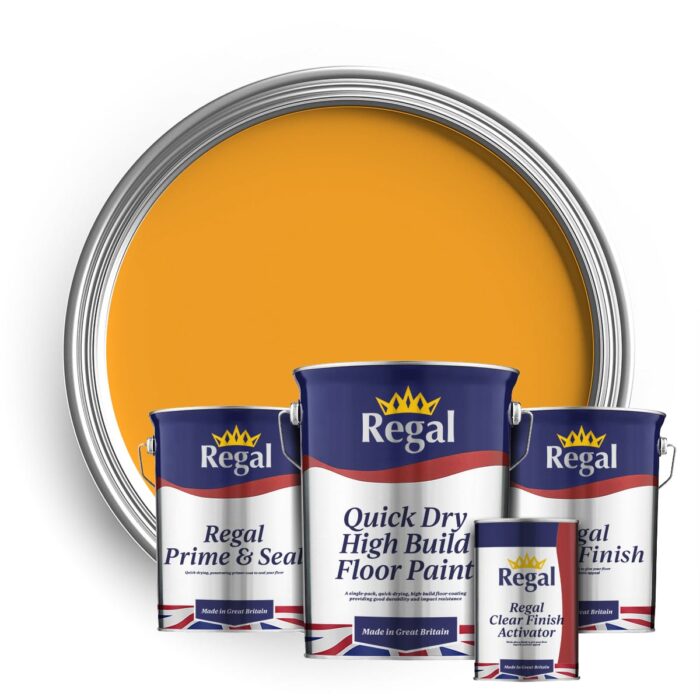 Single Pack Floor Paint Bundle 5L JCB Yellow