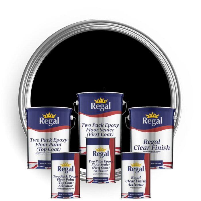 Two Pack Epoxy Floor Paint Bundle 5l Black Bundle