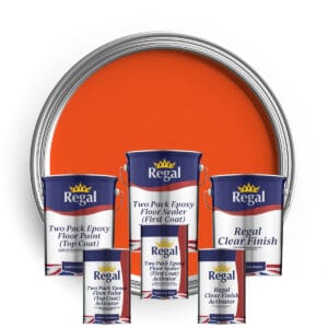 Two Pack Epoxy Floor Paint Bundle 5l Bright Orange Bundle