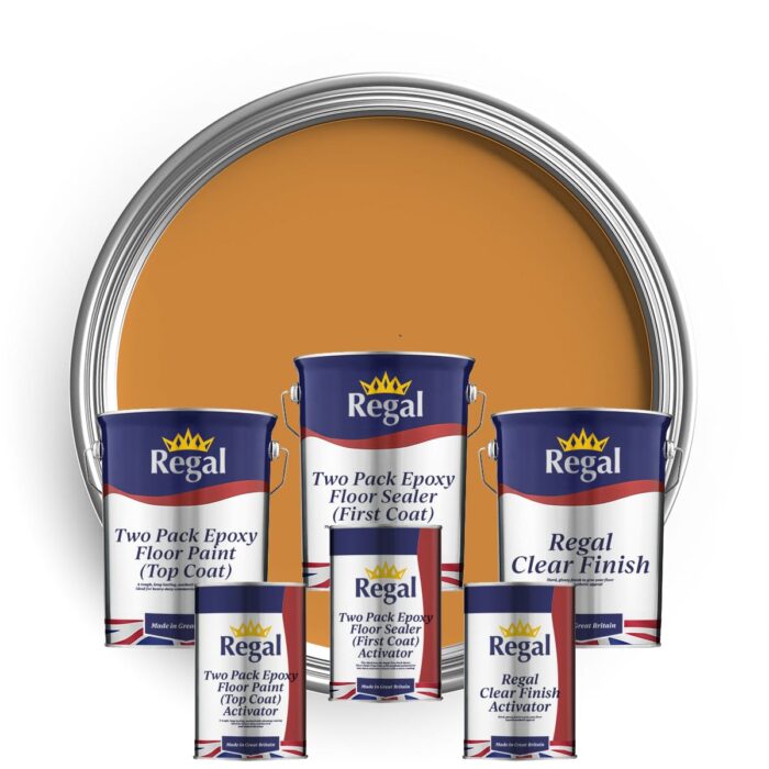 Two Pack Epoxy Floor Paint Bundle 5l Caterpillar Yellow
