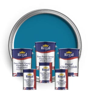 Two Pack Epoxy Floor Paint Bundle 5l Cornflower Blue Bundle
