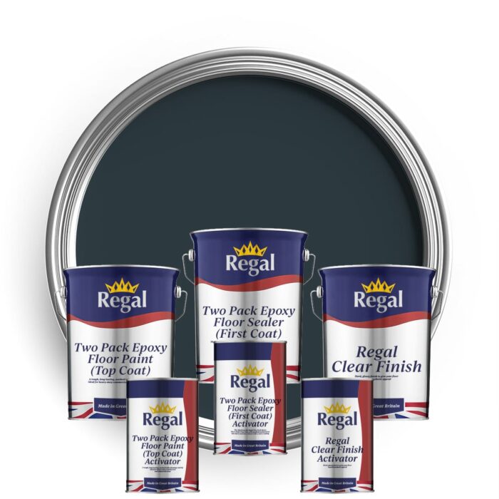 Two Pack Epoxy Floor Paint Bundle 5l Slate Grey