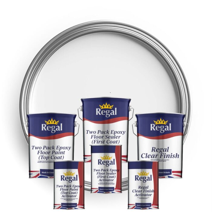 Two Pack Epoxy Floor Paint Bundle 5l White