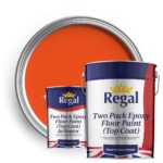 Two Pack Epoxy Floor Paint (Top Coat) 20l Bright Orange