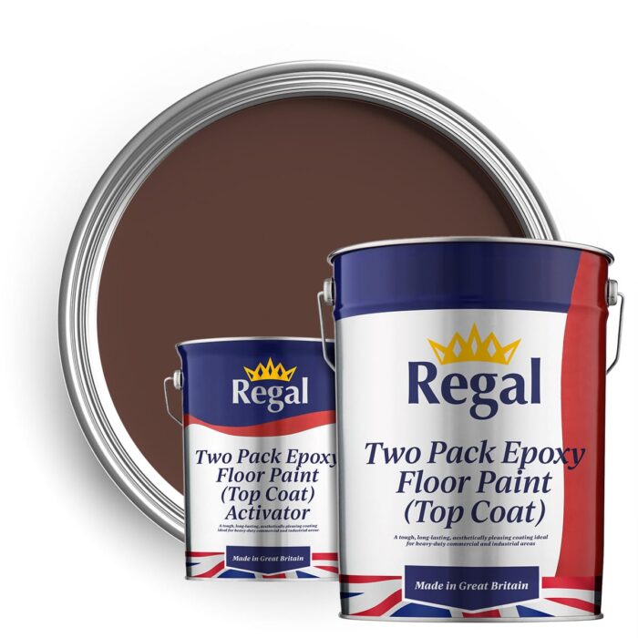 Two Pack Epoxy Floor Paint (Top Coat) 20l Chocolate Brown