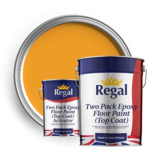 Two Pack Epoxy Floor Paint (Top Coat) 20l JCB Yellow