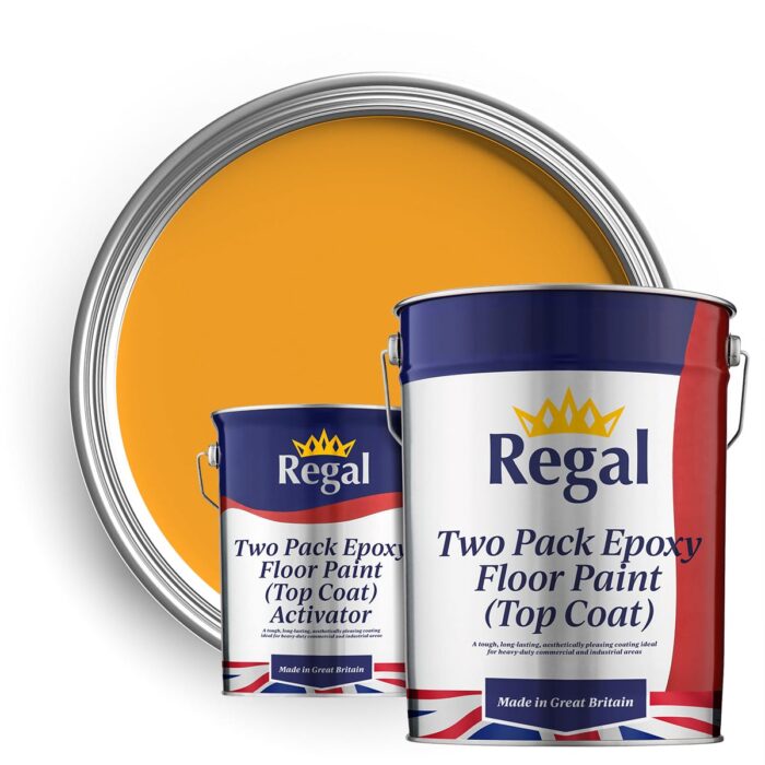 Two Pack Epoxy Floor Paint (Top Coat) 20l JCB Yellow