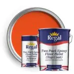 Two Pack Epoxy Floor Paint (Top Coat) 5l Bright Orange