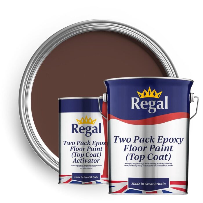 Two Pack Epoxy Floor Paint (Top Coat) 5l Chocolate Brown