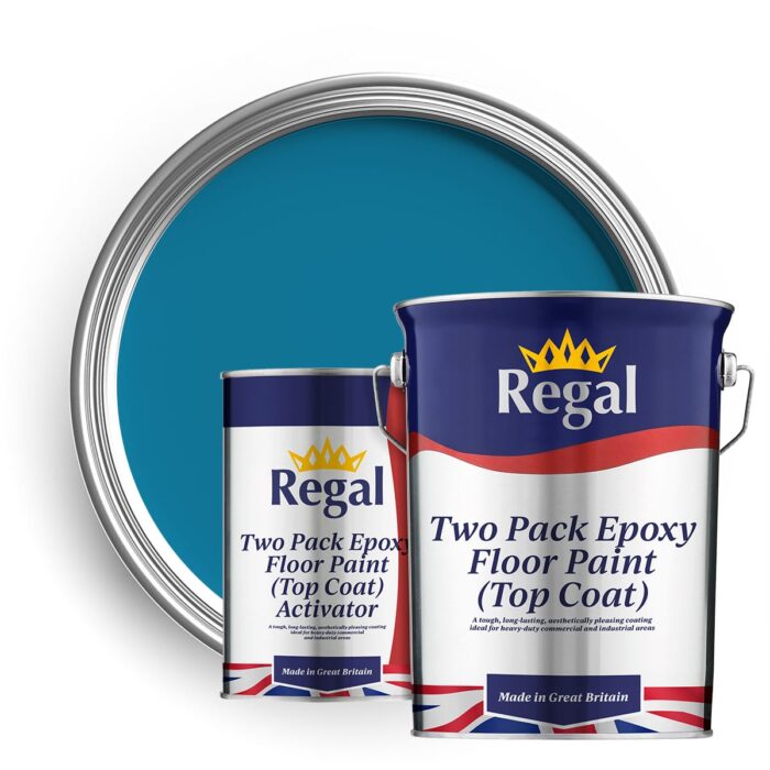 Two Pack Epoxy Floor Paint (Top Coat) 5l Cornflower Blue