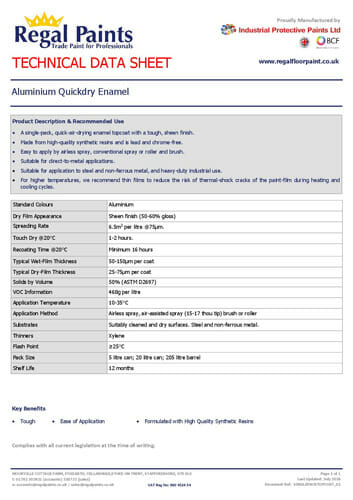 Aluminium Quick Dry Enamel