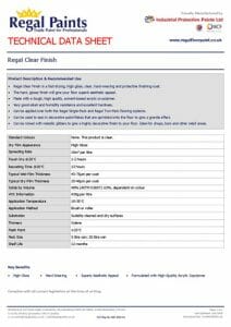 Regal Clear Finish