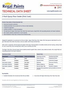 Two Pack Epoxy Floor Sealer