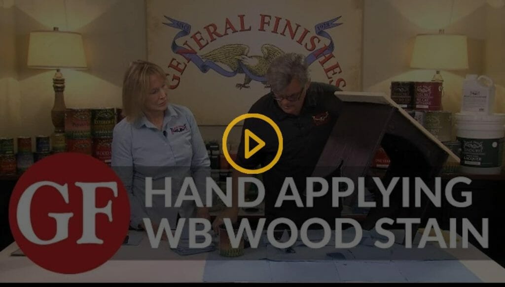 Water based wood stain