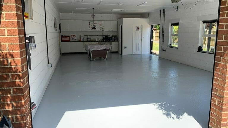 Painting the garage floor