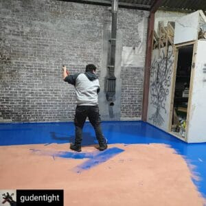 2 pack epoxy floor top coat application