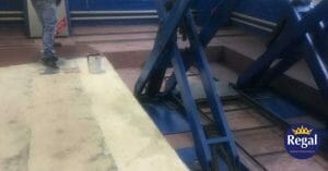 Crewe Honda Epoxy Garage Floor Paint Project Preparation