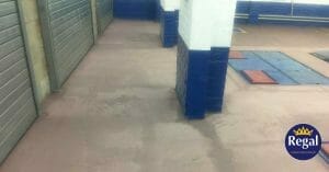 Crewe Honda Epoxy Garage Floor Paint Project Preparation