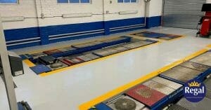 Crewe Honda Epoxy Garage Floor Paint Project