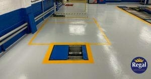 Crewe Honda Epoxy Garage Floor Paint Project