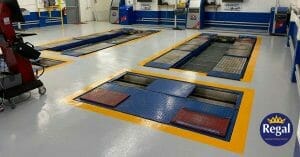 Crewe Honda Epoxy Garage Floor Paint Project