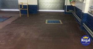 Crewe Honda Epoxy Garage Floor Paint Project Preparation