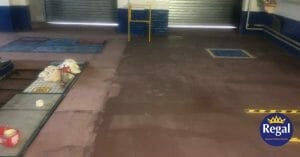 Crewe Honda Epoxy Garage Floor Paint Project Preparation