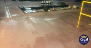 Crewe Honda Epoxy Garage Floor Paint Project Preparation