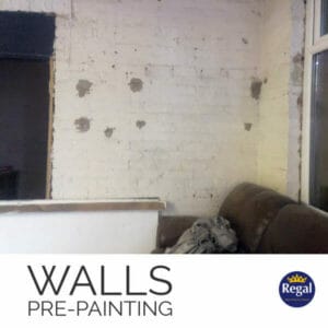 wall before painting